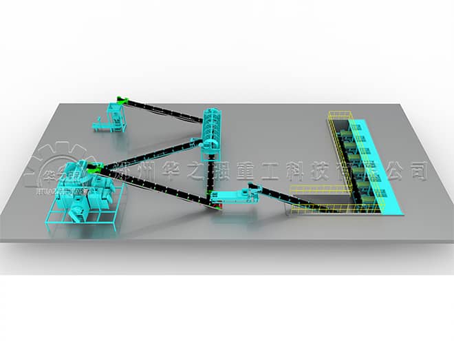 擠壓造粒生產復混肥工藝